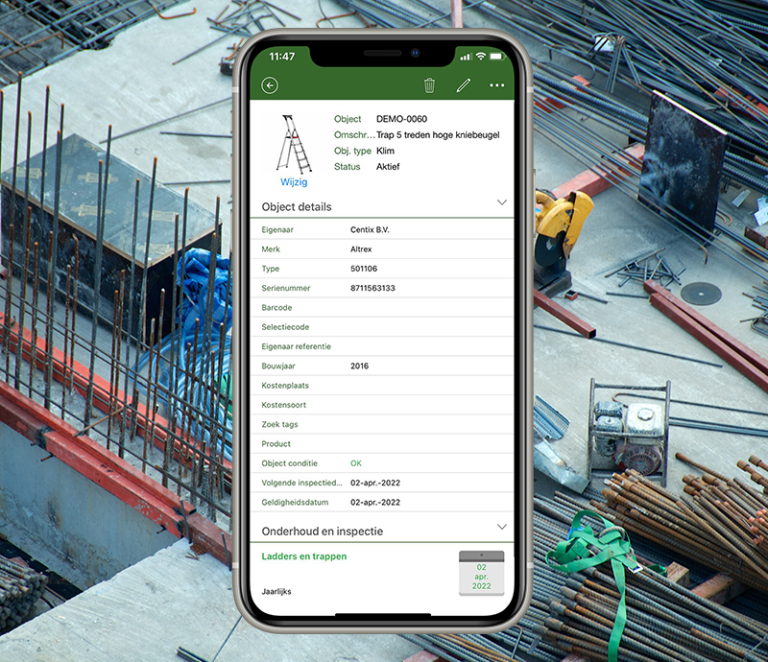 Klimmaterieel onderhoud en inspectie